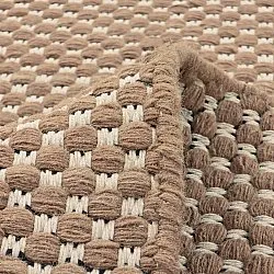 Alfombra de Lana - Ovelia (marrón/blanco)