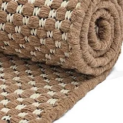 Alfombra de Lana - Ovelia (marrón/blanco)
