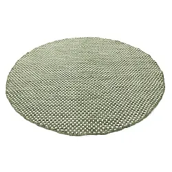 Alfombras redondeadas - Ovelia (verde/blanco)