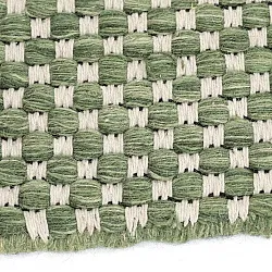 Alfombras redondeadas - Ovelia (verde/blanco)
