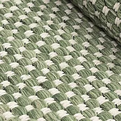 Alfombras redondeadas - Ovelia (verde/blanco)
