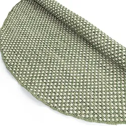 Alfombras redondeadas - Ovelia (verde/blanco)