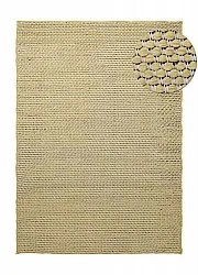 Alfombra de Lana - Ovelia (amarillo/blanco)