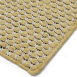 Alfombra de Lana - Ovelia (amarillo/blanco)