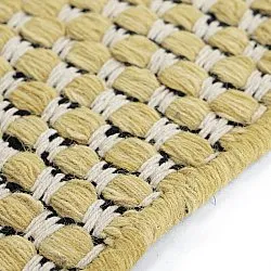Alfombra de Lana - Ovelia (amarillo/blanco)