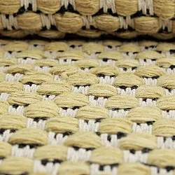 Alfombra de Lana - Ovelia (amarillo/blanco)