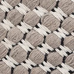 Alfombra de Lana - Ovelia (topo/blanco)