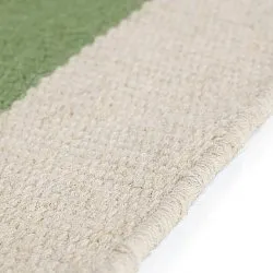 Alfombra de Lana - Peniche (crema/verde/rojo)