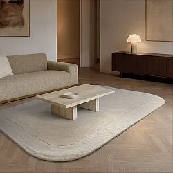 Alfombra de Lana - Puri Hand Tufted Wool Premium (crema/blanco)