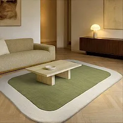 Alfombra de Lana - Puri Hand Tufted Wool Premium (verde/crema)