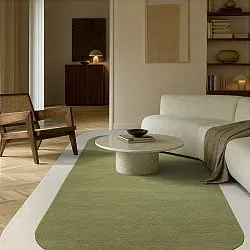 Alfombra de Lana - Puri Hand Tufted Wool Premium (verde/crema)