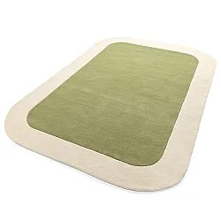 Alfombra de Lana - Puri Hand Tufted Wool Premium (verde/crema)