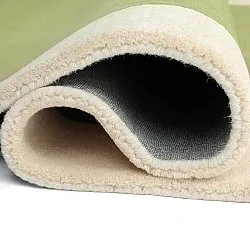 Alfombra de Lana - Puri Hand Tufted Wool Premium (verde/crema)