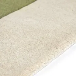 Alfombra de Lana - Puri Hand Tufted Wool Premium (verde/crema)