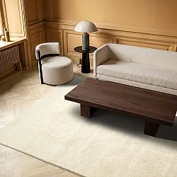 Alfombra de Lana - Rozel Handloom Wool Premium (crema)