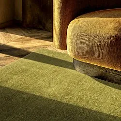 Alfombra de Lana - Rozel Handloom Wool Premium (verde musgo)