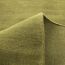 Alfombra de Lana - Rozel Handloom Wool Premium (verde musgo)