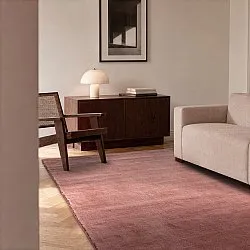 Alfombra de Lana - Rozel Handloom Wool Premium (rojo apagado)