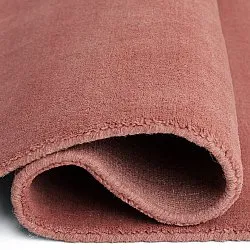 Alfombra de Lana - Rozel Handloom Wool Premium (rojo apagado)