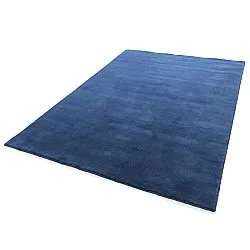 Alfombra de Lana - Rozel Handloom Wool Premium (azul marino)