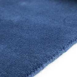 Alfombra de Lana - Rozel Handloom Wool Premium (azul marino)