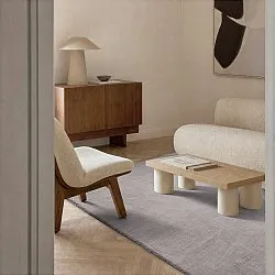 Alfombra de Lana - Rozel Handloom Wool Premium (taupe claro)