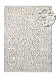 Alfombra de Lana - Sala Irregular Wool Bubble (crema)