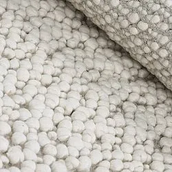 Alfombra de Lana - Sala Irregular Wool Bubble (crema)