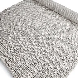 Alfombra de Lana - Sala Irregular Wool Bubble (gris claro melange)