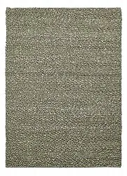 Alfombra de Lana - Sala Irregular Wool Bubble (verde musgo/blanco melange)