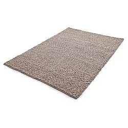 Alfombra de Lana - Sala Irregular Wool Bubble (gris topo/blanco jaspeado)