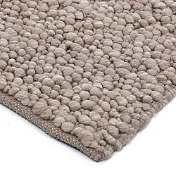 Alfombra de Lana - Sala Irregular Wool Bubble (gris topo/blanco jaspeado)
