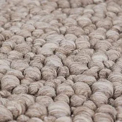 Alfombra de Lana - Sala Irregular Wool Bubble (gris topo/blanco jaspeado)
