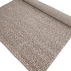 Alfombra de Lana - Sala Irregular Wool Bubble (gris topo/blanco jaspeado)