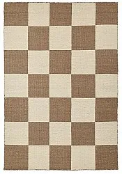 Alfombra de Lana - Scacco (marrón/beige)