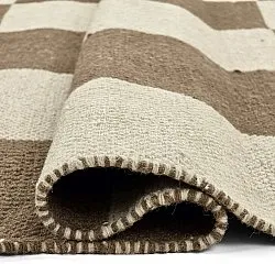Alfombra de Lana - Scacco (marrón/beige)
