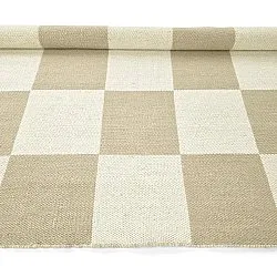Alfombra de Lana - Scacco (blanco/beige)