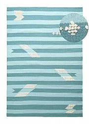 Alfombra de Lana - Serpa (azul claro)