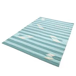 Alfombra de Lana - Serpa (azul claro)
