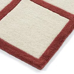 Alfombra de Lana - Syl Hand Tufted Wool Premium (rojo/blanco)
