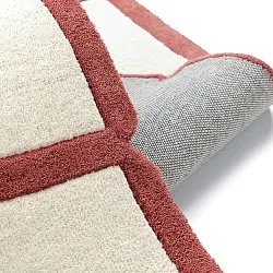 Alfombra de Lana - Syl Hand Tufted Wool Premium (rojo/blanco)