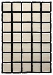 Alfombra de Lana - Syl Hand Tufted Wool Premium (negro/blanco)
