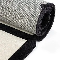Alfombra de Lana - Syl Hand Tufted Wool Premium (negro/blanco)