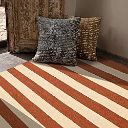 Alfombra de Lana - Torquay (canela/blanco)