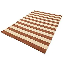 Alfombra de Lana - Torquay (canela/blanco)