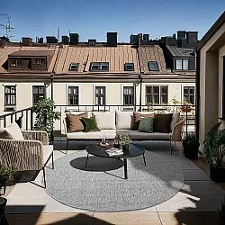 Alfombras redondeadas - Indoor/Outdoor Arlo (gris)