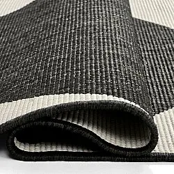 Alfombras de Interior/Exterior - Aurora (negro/blanco)