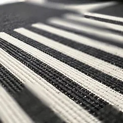 Alfombras de Interior/Exterior - Aurora (negro/blanco)
