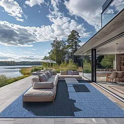 Alfombras de Interior/Exterior - Monsanto (azul)