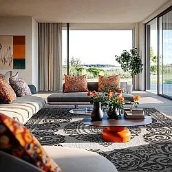Alfombras de Interior/Exterior - Sylvaine (negro)